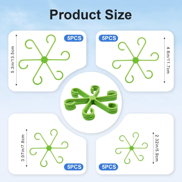 Alt view image 6 of 6 - 20PCS Plant Stem Supports for Monstera, 4 Sizes for Indoor Plants