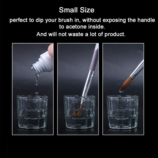 Alt view image 2 of 7 - Bulex Small Dappen Dish for Nails, Clear Glass, 2 Pack