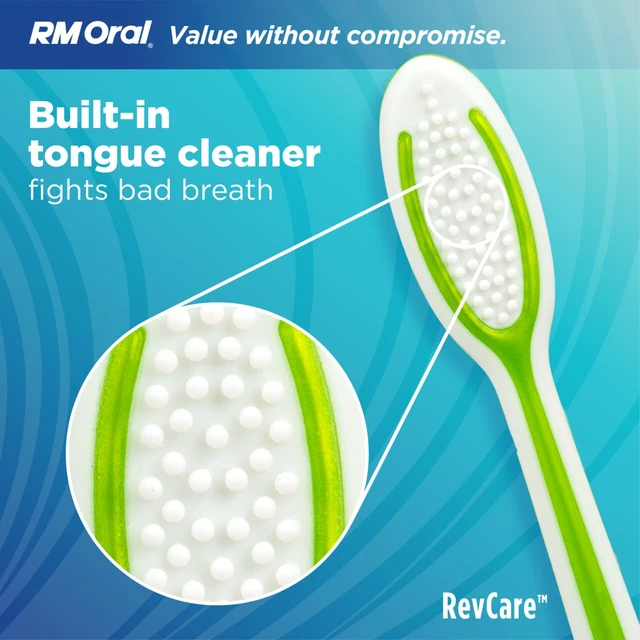 Alt view image 3 of 6 - RM Oral RevCare Medium Toothbrushes, 4 Count