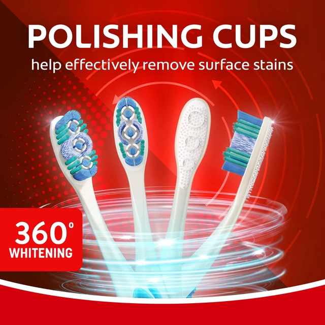 Alt view image 6 of 6 - Colgate 360 Adult Whitening Toothbrushes, Soft, 4 Pack