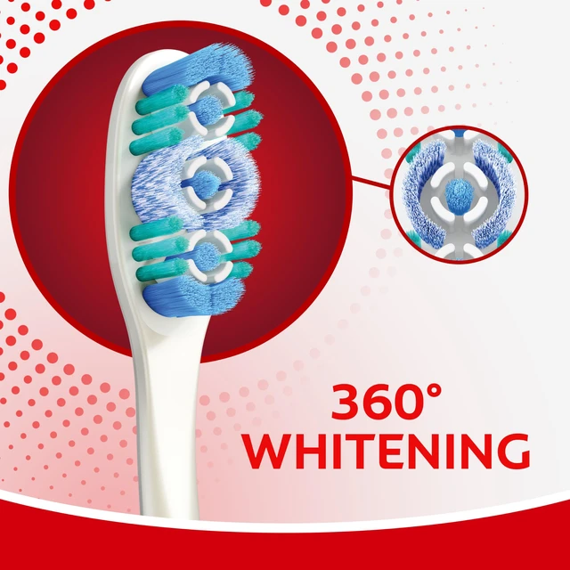Alt view image 4 of 6 - Colgate 360 Adult Whitening Toothbrushes, Soft, 4 Pack