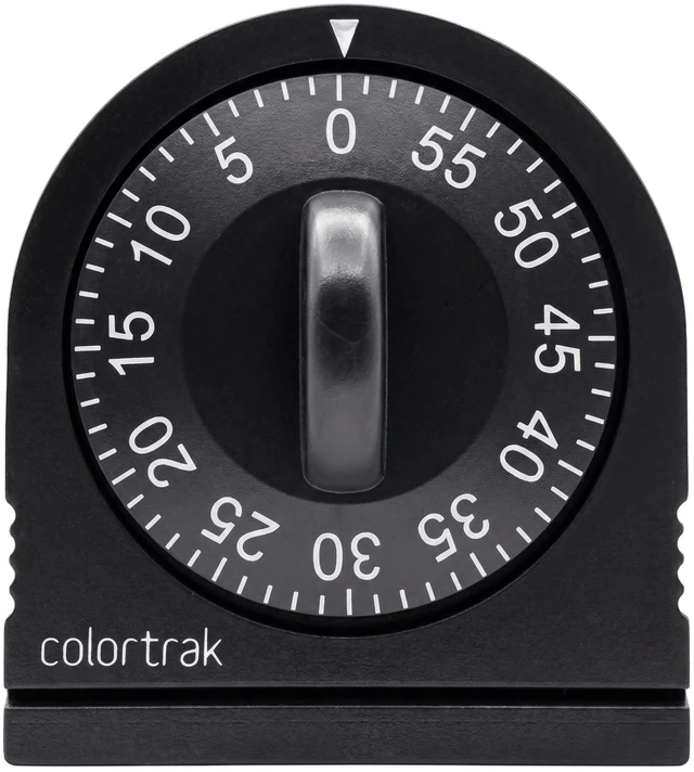 Main image of Colortrak 60 Minute Wind Up Timer, No Batteries Required, Black