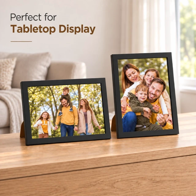 Alt view image 2 of 7 - JCJMY 6x10 Picture Frame for Wall or Tabletop Display, Black