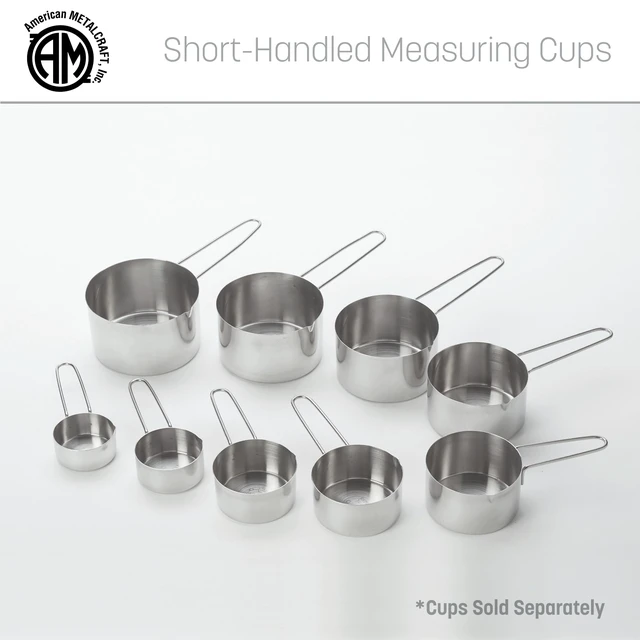 Alt view image 2 of 6 - American METALCRAFT, Inc. MCW75 3/4 Stainless Steel Measuring Cup, 3/4-Cup, Silver, 1 Count (Pack of 1)