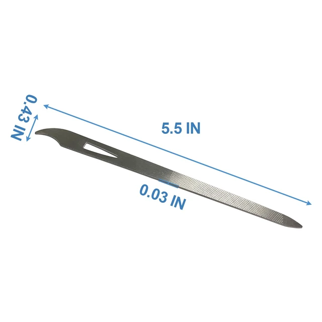 Alt view image 7 of 7 - Nail Files for Natural Nails (6 Pack), Metal Nail File 5.5 Stainless Steel Thin Durable Nail Filer with Curved Sharp Pointed Tip Double Sided Manicure Pedicure Toenails Tools