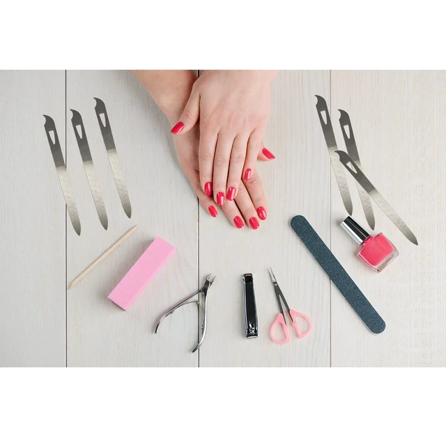 Alt view image 2 of 7 - Nail Files for Natural Nails (6 Pack), Metal Nail File 5.5 Stainless Steel Thin Durable Nail Filer with Curved Sharp Pointed Tip Double Sided Manicure Pedicure Toenails Tools