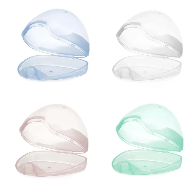 Main image of PandaEar 4 Pack Pacifier Holder Case, Baby Binky Storage Travel Container