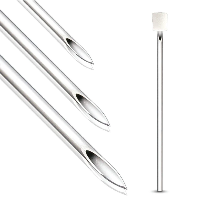 Alt view image 3 of 6 - BodyJ4You 10PC Piercing Needles 16G