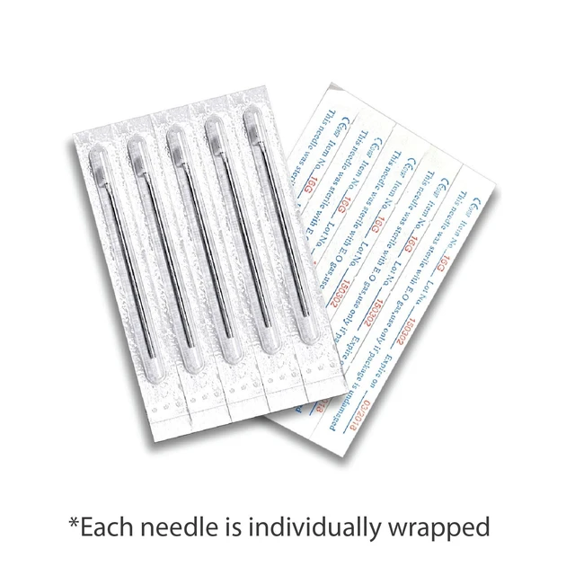 Alt view image 5 of 6 - BodyJ4You 10PC Piercing Needles 16G