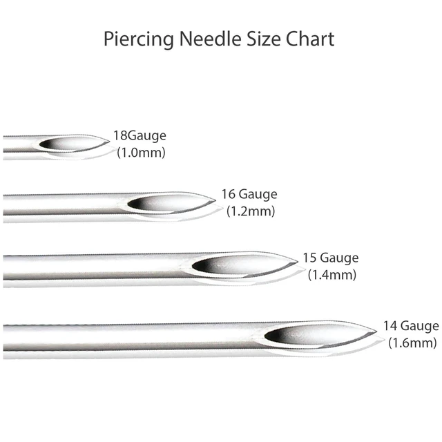 Alt view image 4 of 6 - BodyJ4You 10PC Piercing Needles 16G