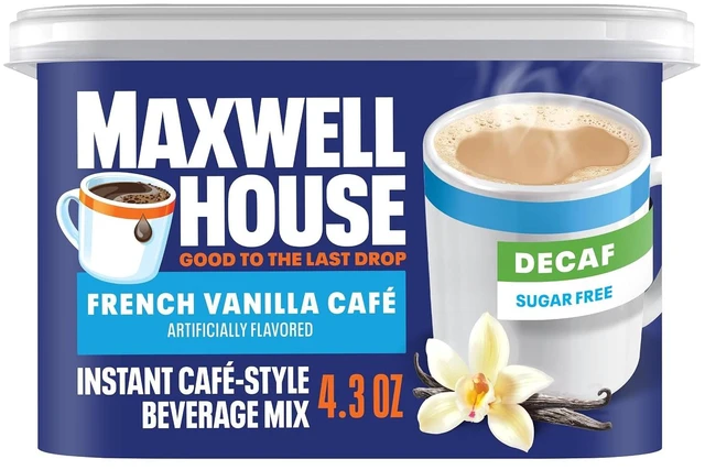 Main image of Maxwell House Instant Cafe-Style Beverage Mix, French Vanilla Cafe, 4.3 oz