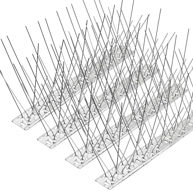 Main image of Ley's Stainless Steel Bird Spikes, 5.4 FT (5 Pack), Easy Install Metal Bird Deterrent Spikes Strip, Humane Pigeon & Small Bird Repellent for Roof, Fence, Balcony & Outdoor Protection