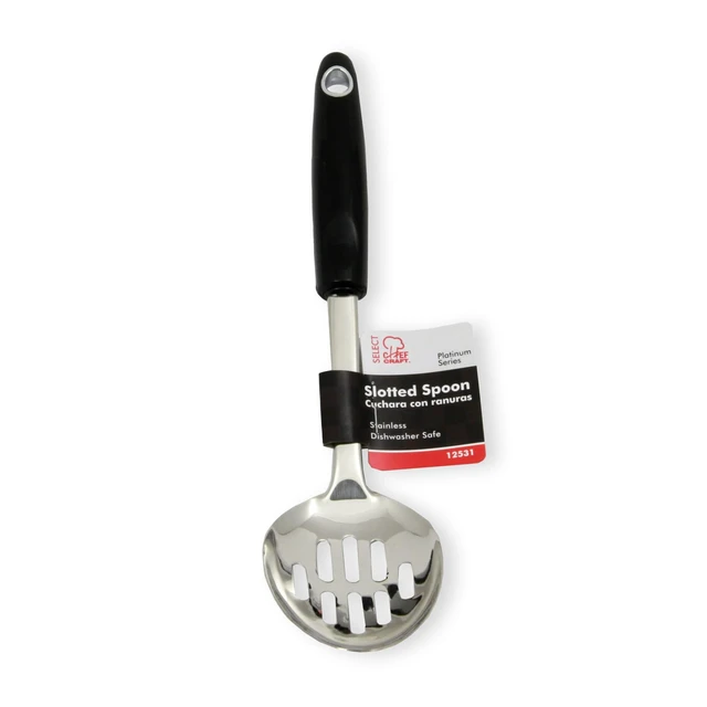 Alt view image 2 of 7 - Chef Craft Select Slotted Spoon, 12 inch, Stainless Steel