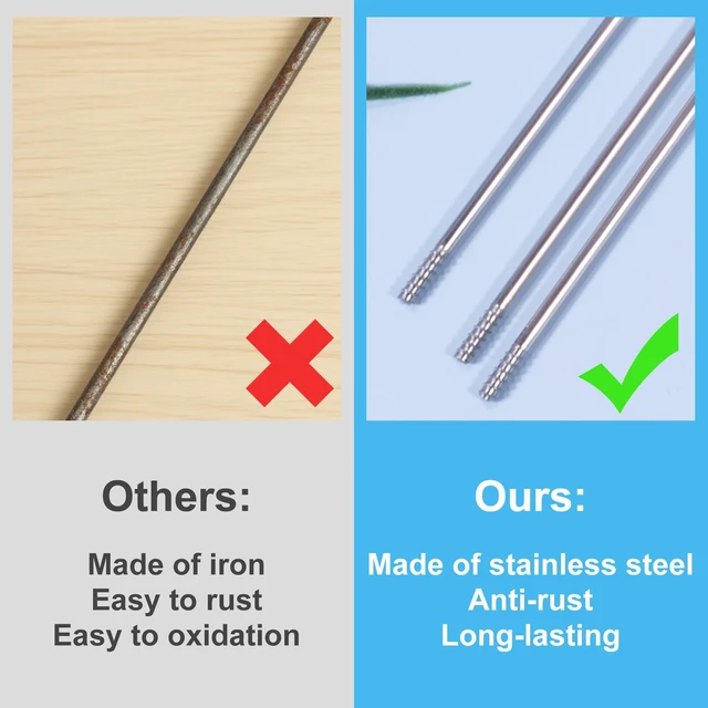 Alt view image 5 of 6 - 50 Pcs Silver Stainless Steel Pen Extenders for Beadable Pens