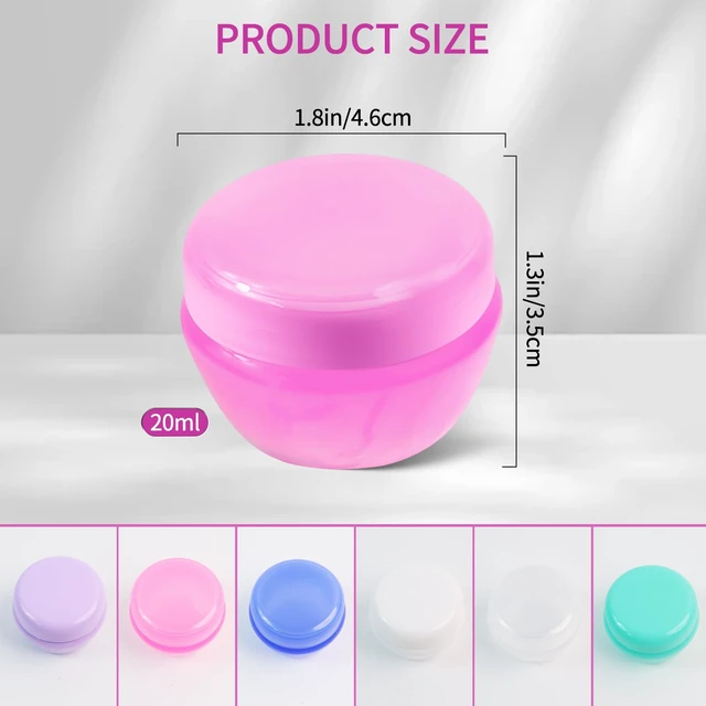 Alt view image 7 of 7 - GAQWOK 6 Pcs 20ml Small Travel Containers Portable Toiletry Storage Jars