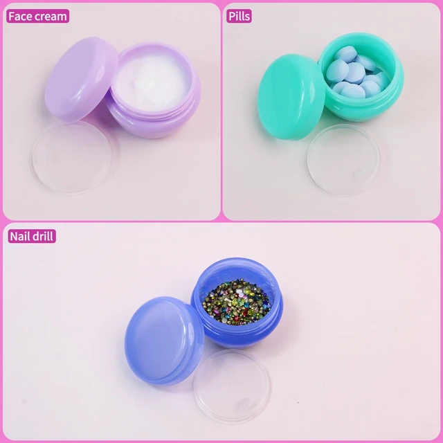 Alt view image 3 of 7 - GAQWOK 6 Pcs 20ml Small Travel Containers Portable Toiletry Storage Jars