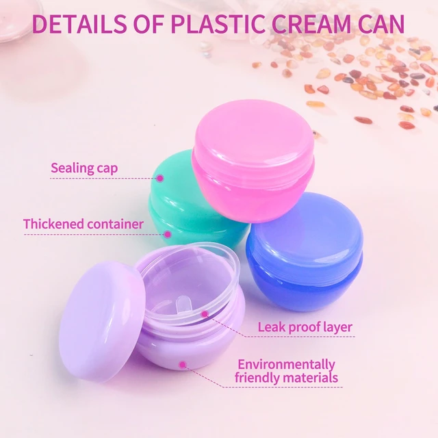 Alt view image 4 of 7 - GAQWOK 6 Pcs 20ml Small Travel Containers Portable Toiletry Storage Jars
