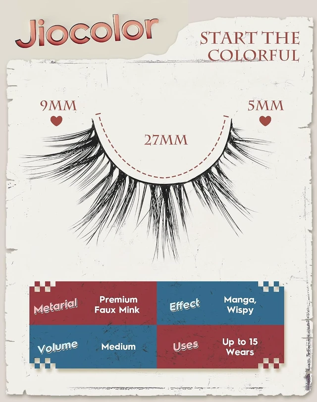 Alt view image 5 of 6 - Natural Lashes That Look Like Extensions Strip Lashes Natural Look Thin Band Wispy Eyelashes 13mm Cat Eye False Eyelashes Foxy Eye Lashes 12 mm 7 Pairs S10