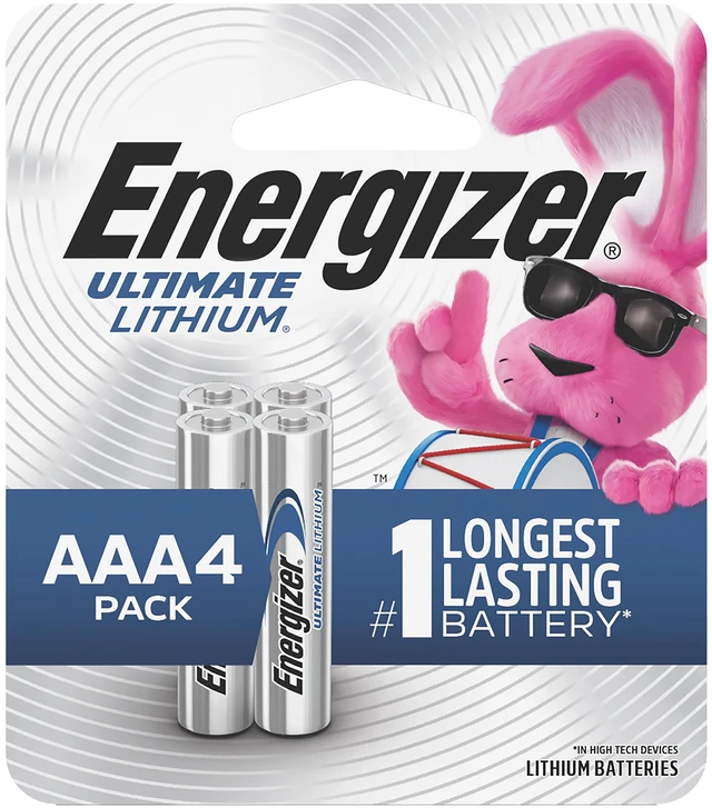 Main image of Energizer Ultimate Lithium AAA Batteries (4 Pack), Lithium 1.5V Triple A Batteries