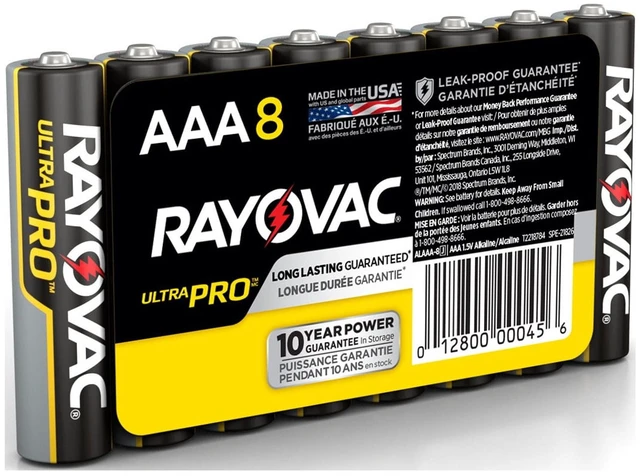 Main image of Rayovac UltraPro Alkaline, AAA Batteries, 8 Count