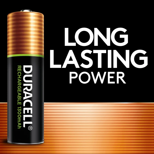 Alt view image 3 of 6 - Duracell DX1500B4N Rechargeable Staycharged Nimh Batteries, Aa, 4/Pack