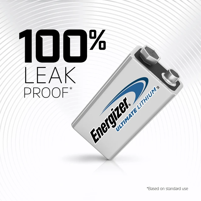 Alt view image 3 of 6 - Energizer Ultimate Lithium 9V Batteries (1 Pack), 9 Volt Lithium Ion Batteries