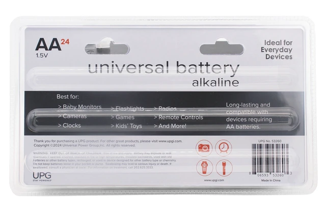 Alt view image 4 of 7 - AA Alkaline Batteries 48-Pack High Performance Long Lasting 1.5V 2000mAh by Universal Power Group