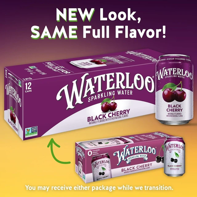 Alt view image 5 of 6 - Waterloo Sparkling Water, Black Cherry, 12 Fl Oz Cans (Pack of 12)