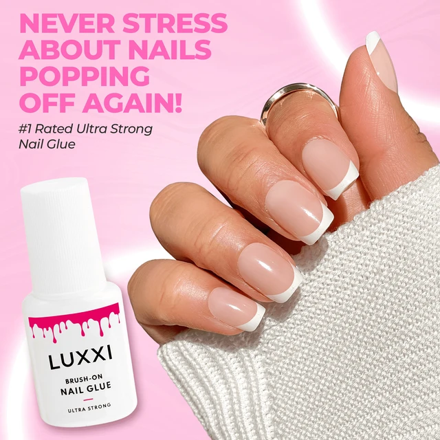 Alt view image 2 of 6 - LUXXI Ultra-Strong Brush On Nail Glue for Press On Nails