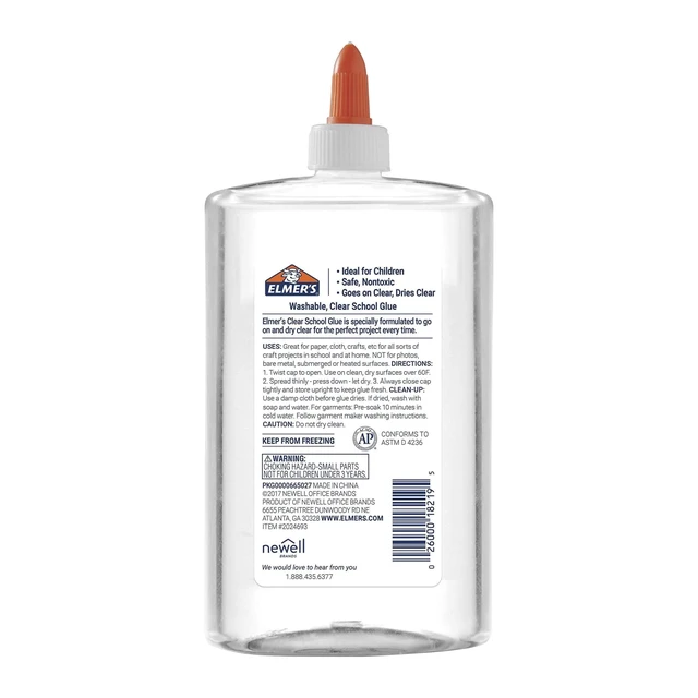 Alt view image 5 of 5 - Elmer's 16 Ounce Washable Clear School Glue