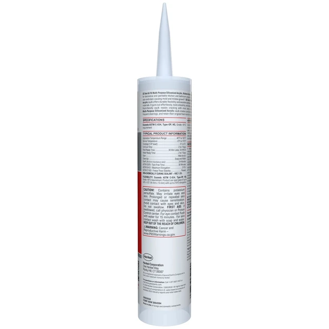 Alt view image 5 of 5 - GE Seal And Fill Multipurpose Kitchen & Bath, Pack of 1, Clear 10 fl oz Cartridge