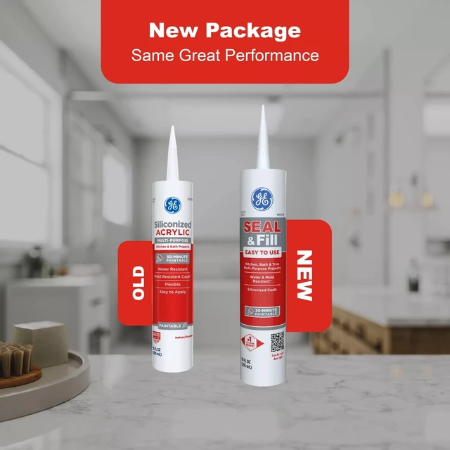 Alt view image 2 of 5 - GE Seal And Fill Multipurpose Kitchen & Bath, Pack of 1, Clear 10 fl oz Cartridge