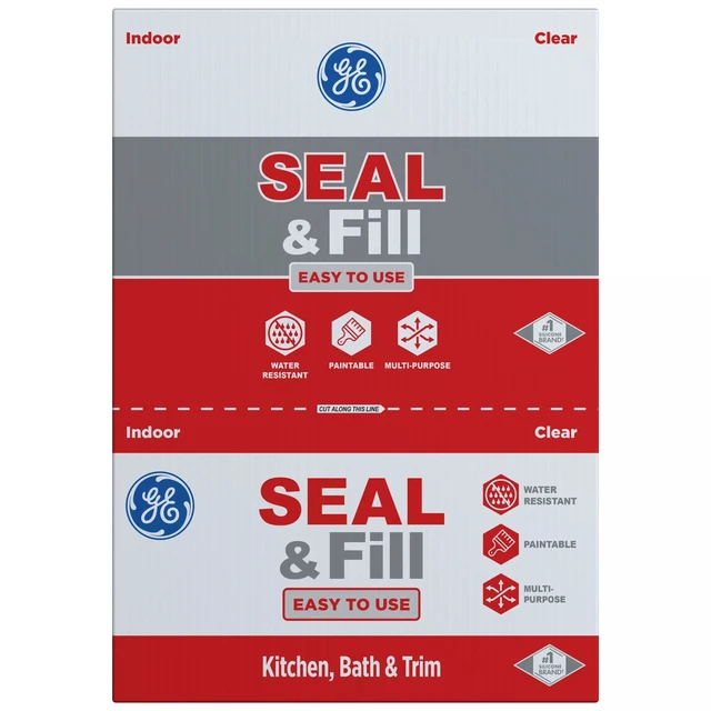 Alt view image 3 of 5 - GE Seal And Fill Multipurpose Kitchen & Bath, Pack of 1, Clear 10 fl oz Cartridge