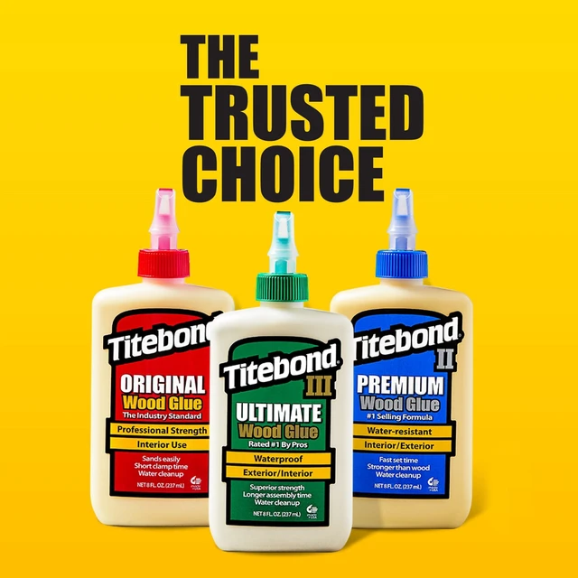 Alt view image 2 of 6 - Titebond Quick & Thick Multi-Surface Glue 8 Oz. PVA Adhesive for Wood, Ceramic, Pottery, Stone, Glass, Fabric & Crafts, Strong Tack, Dries Clear, Paintable 2403