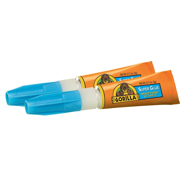 Alt view image 4 of 5 - Gorilla Clear Super Glue 3g (.11 Ounces) Mini Tubes, 2 Pack, 24 hours cure time