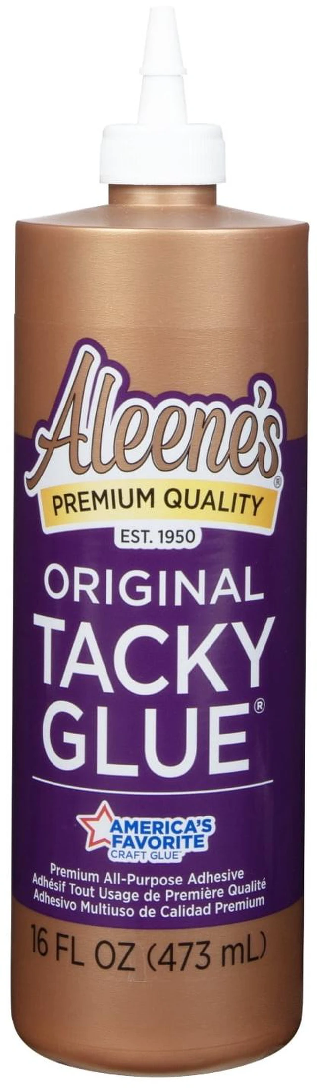Main image of Aleene's Original Tacky Glue, 16 fl oz, Premium All-Purpose Adhesive, White, Dries Clear