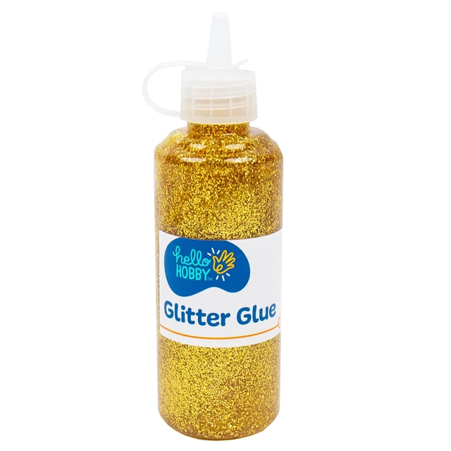 Alt view image 5 of 6 - (5 pack) Hello Hobby Gold Glitter Glue, 2.9 oz., Boys and Girls, Child, Ages 6+