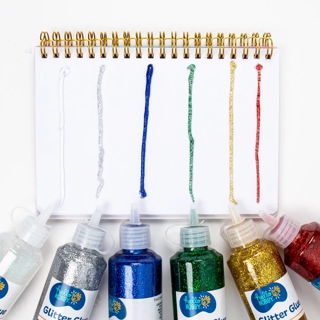 Alt view image 4 of 6 - (5 pack) Hello Hobby Gold Glitter Glue, 2.9 oz., Boys and Girls, Child, Ages 6+