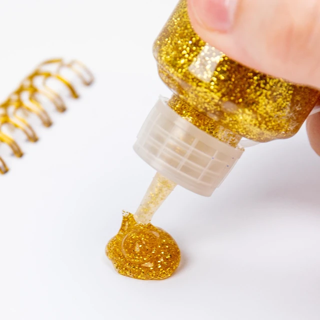 Alt view image 3 of 6 - (5 pack) Hello Hobby Gold Glitter Glue, 2.9 oz., Boys and Girls, Child, Ages 6+