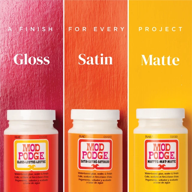 Alt view image 3 of 6 - Mod Podge Crystal Clear Glue, Sealer, and Finish, Gloss Finish, 8 fl oz