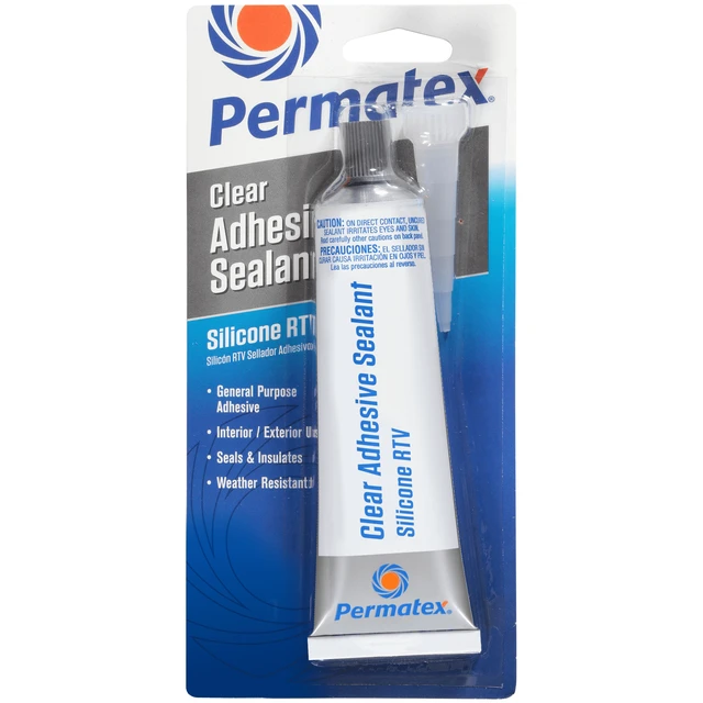 Main image of Permatex 75151 Clear Rtv Silicone Adhesive Sealant, 3 oz