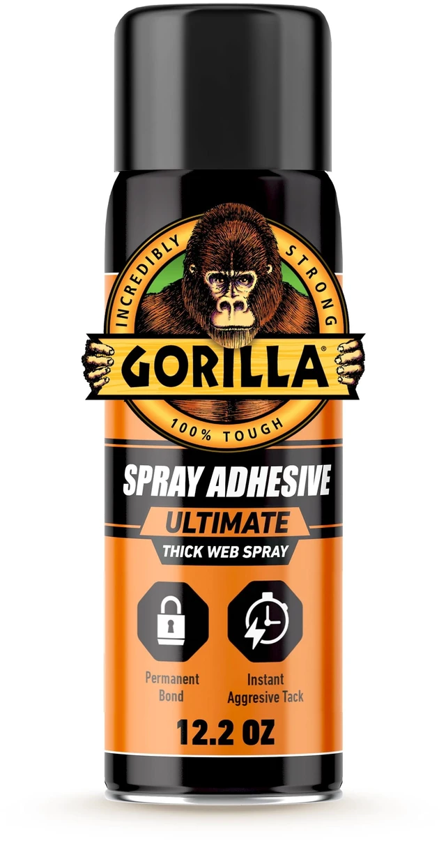 Main image of Gorilla Glue HD Contact Adhesive Spray 12.2oz Can Recommended Surface: Hardware