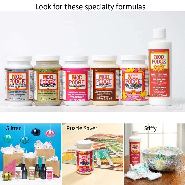 Alt view image 4 of 7 - Mod Podge Sparkle Liquid Sealer, Glue, and Finish, 8 fl oz