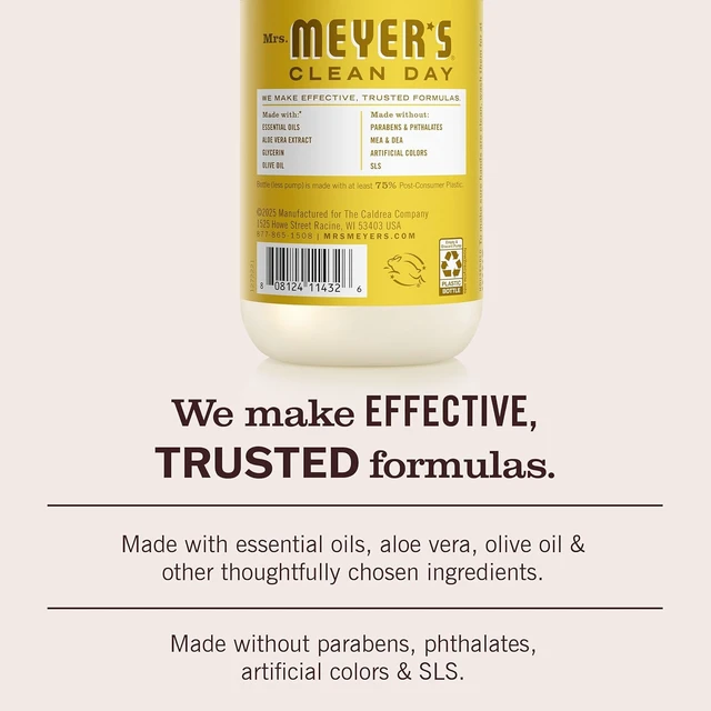 Alt view image 6 of 7 - MRS. MEYER'S CLEAN DAY Hand Soap, Daisy Scent, 12.5 Fl Oz Bottle