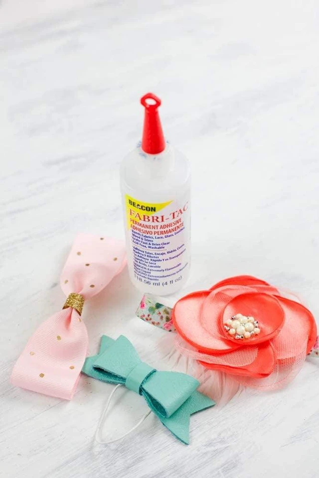 Alt view image 4 of 6 - Beacon Fabri-Tac Permanent Quick-Dry Fabric Adhesive Glue, 4 oz. Bottle