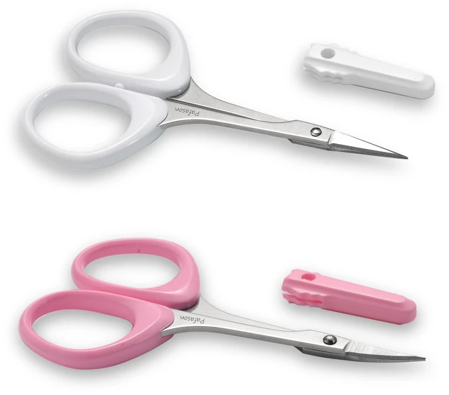 Main image of PAFASON Small Travel Eyebrow Eyelash Hair Trimming Scissors Set Point Tip