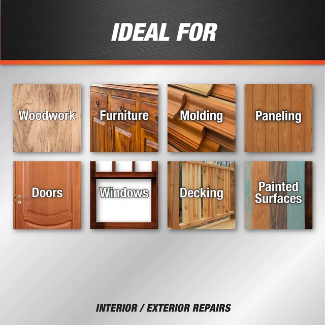Alt view image 4 of 5 - DAP Plastic Wood Latex 6 oz White All Purpose Wood Filler Adhesive