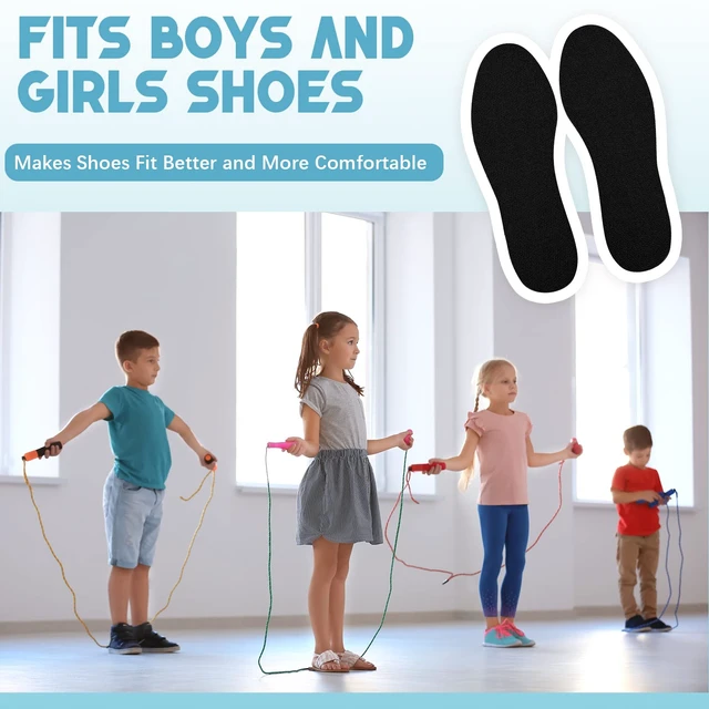 Alt view image 5 of 6 - Eurzom 2 Pairs Kids Insoles for Shoes Sneakers Memory Sponge Inserts,Black