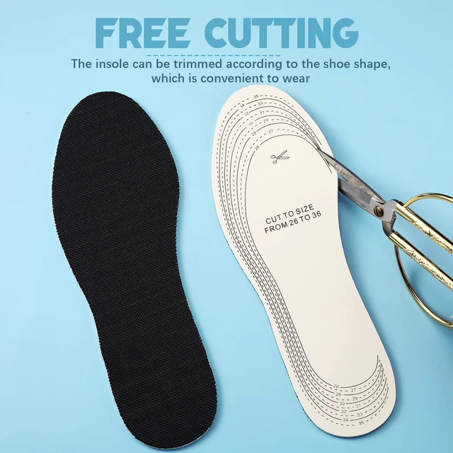 Alt view image 2 of 6 - Eurzom 2 Pairs Kids Insoles for Shoes Sneakers Memory Sponge Inserts,Black