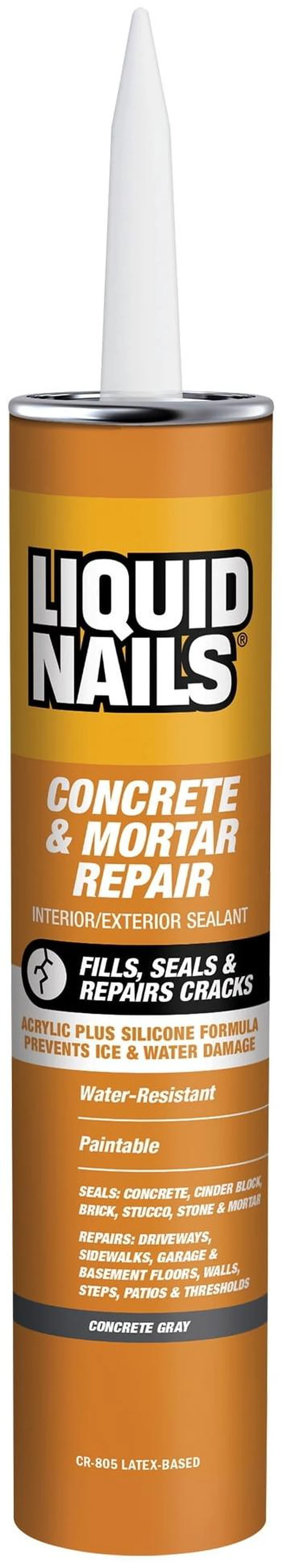 Main image of Liquid Nails Tough Repair 10.3 oz Gray Interior and Exterior Concrete and Mortar Repair Adhesive